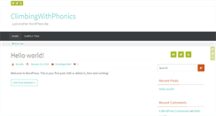 Desktop Screenshot of climbingwithphonics.com